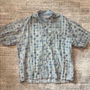 Bugle Boy Blue Casual Button Down Shirt